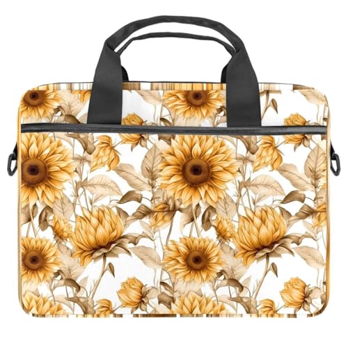 Funda de girasol para laptop de 13.3 en la cafetería u oficina con estilo