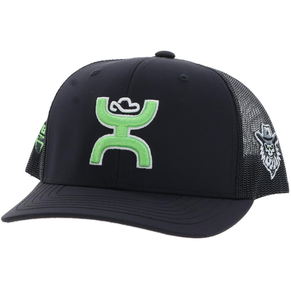 HOOEY Austin Gamblers Men's Snapback Trucker Hat, Black, One size