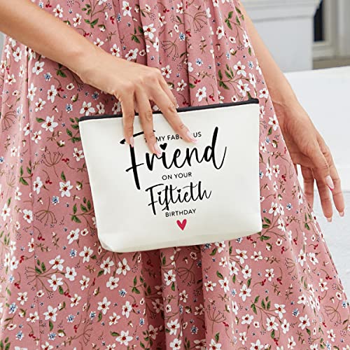 fkovcdy Women's 50th Birthday Gift: Cosmetic Bags, Funny Decorations for Her Bestie4