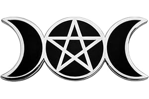 Triple Moon Goddess Wiccan Symbol Enamel Lapel Pin