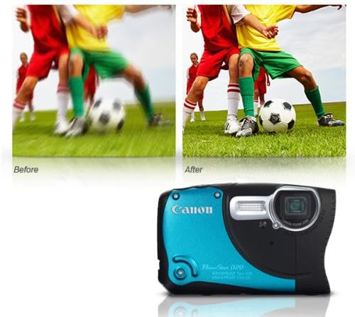 Canon PowerShot D20 12.1 MP CMOS Waterproof Digital Camera with 5X Image Stabilized Zoom 28mm Wide-Angle Lens a 3.0-Inch LCD and GPS Tracking (Blue)