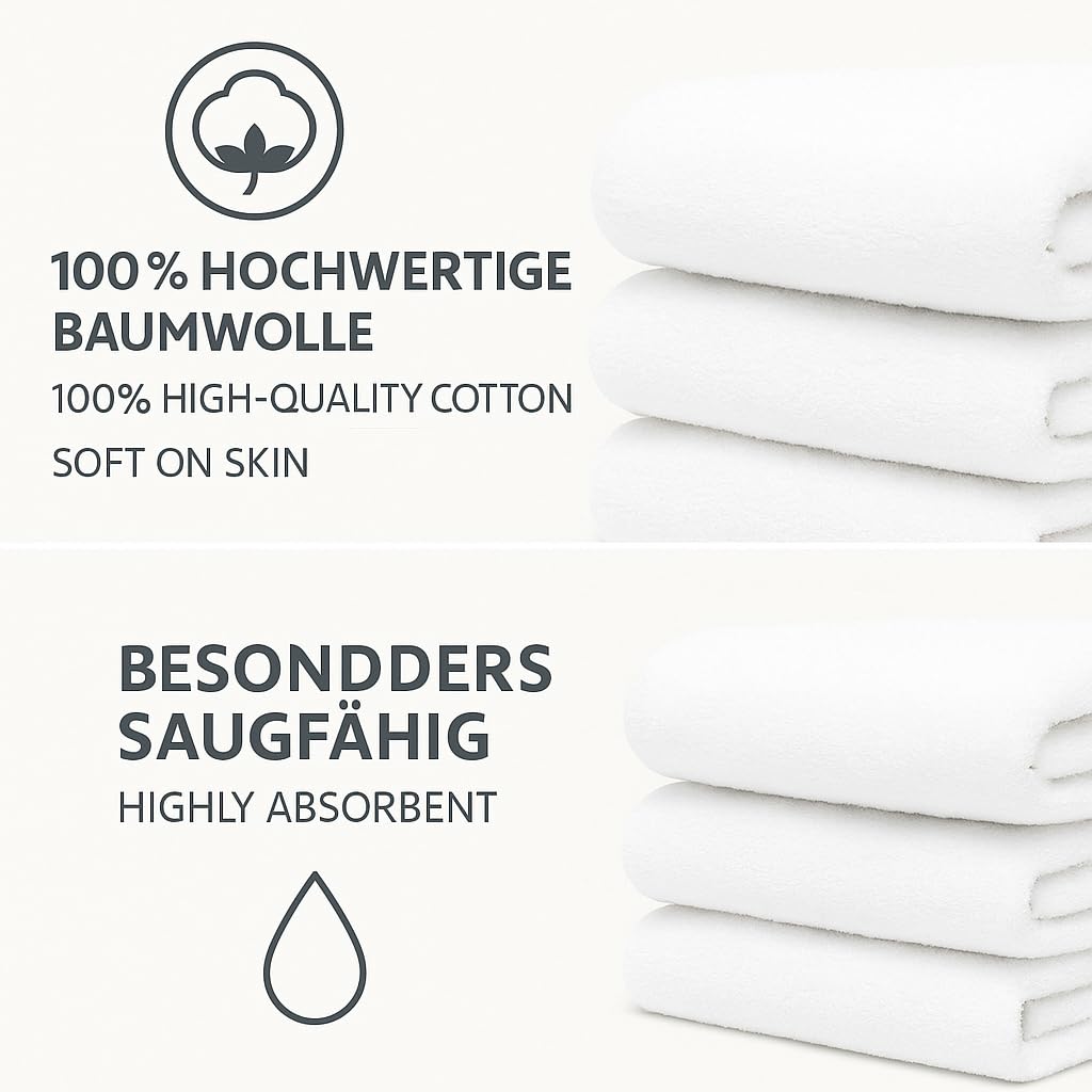 Betz Telo da Bagno Teli da Bagno Asciugamano per la Sauna XXL Dresden 100% Cotone Diverse Misure Colore Bianco Dimensione 100 cm x 200 cm
