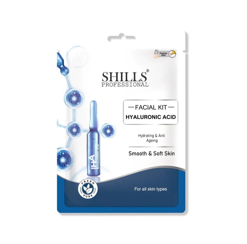 PRATHNA CREATION SSHILLS Professional Hyaluronic Facial Kit for Glowing & Hydrated Skin | Deep Moisturizing, Anti Aging, Glass for Instant Radiance & Smooth Texture Facial kit for glowing skin
