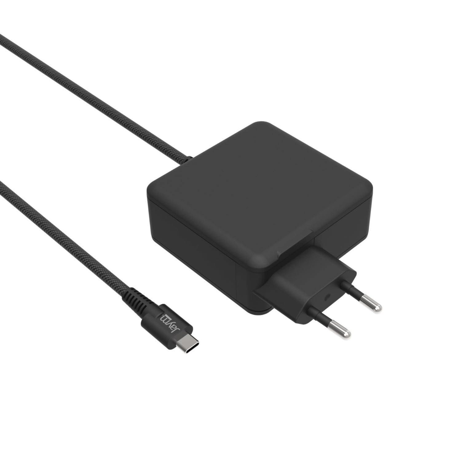 GaN - Cargador de red (100 W, ultrarrápido), USB-C PD & PPS, cable trenzado integrado de 2 m, compatible con MacBook Pro/Air, iPad Pro, iPhone 17/16 serie, Samsung Galaxy S26/S25 serie, PC Dell /HP
