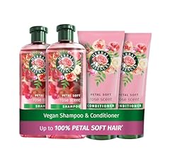 Herbal Essences Rose Scent Petal Soft Shampoo and Conditioner Set (2x350ml, 2x250ml) | Nourishes & Smoothens dry hair | Ble…