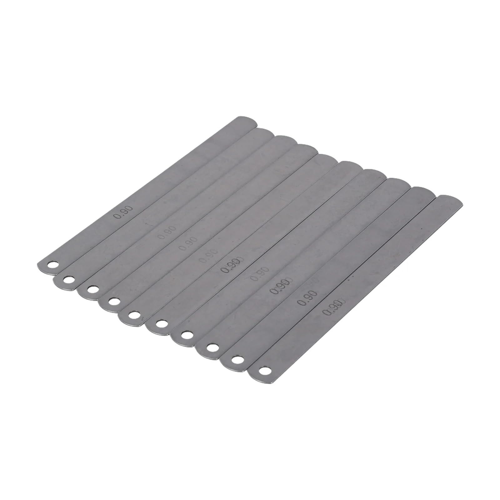 Galgas de espesores, Calibrador de espesores acero métrico 10 hojas, calibre llenado 0,9 mm espesor, for válvulas compensación for medir la holgura las y configuración guitarra