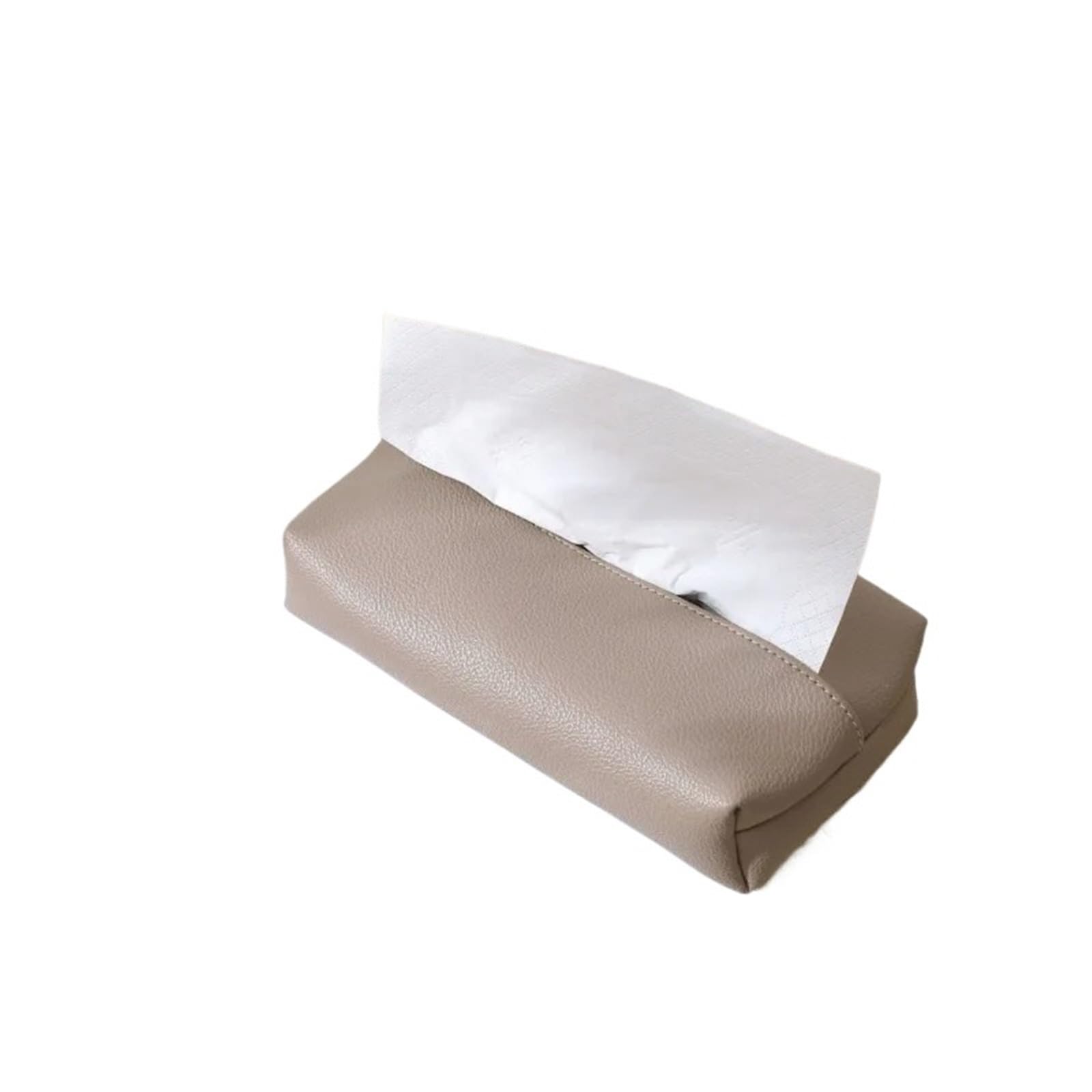 Tissue Box Leather Tissue Box Simple Home Living Room Rectangular Storage Bedroom Paper Bag(Grey)