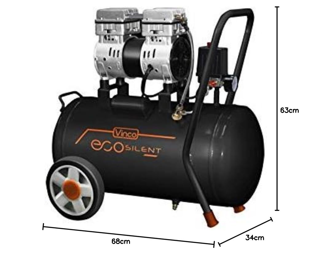 Compresor silenciado, 50 l, 1 dB, 59 l/min, 110 litros