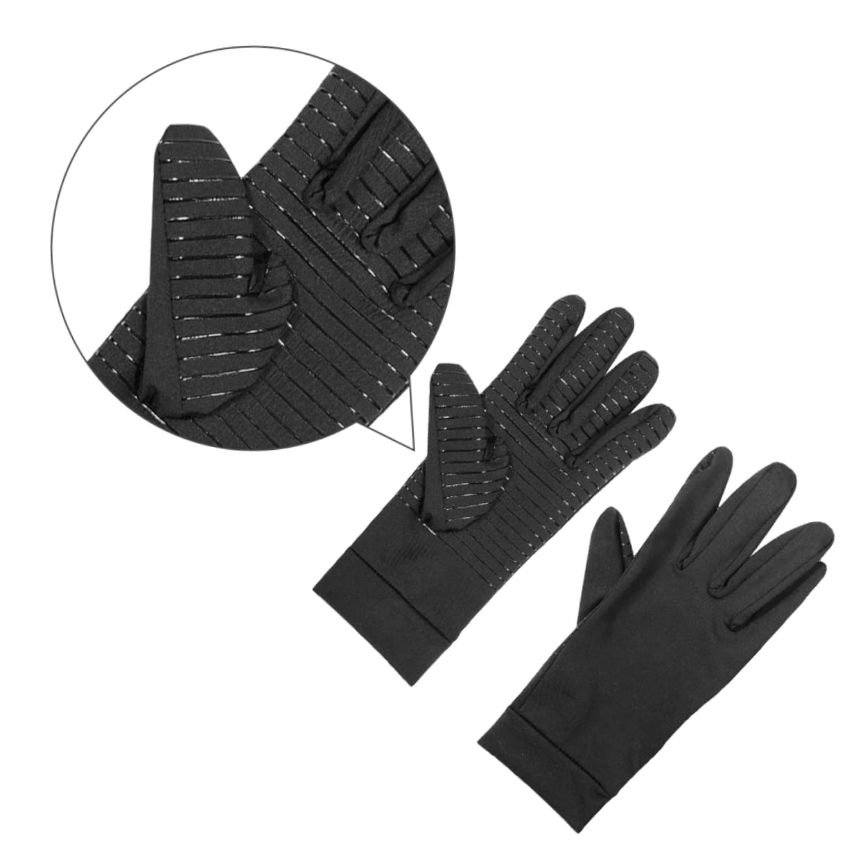 OUNONA 1Pair Full Finger Sports Gloves for Lightweight Static for Cycling Workouts and Driving Chic Design