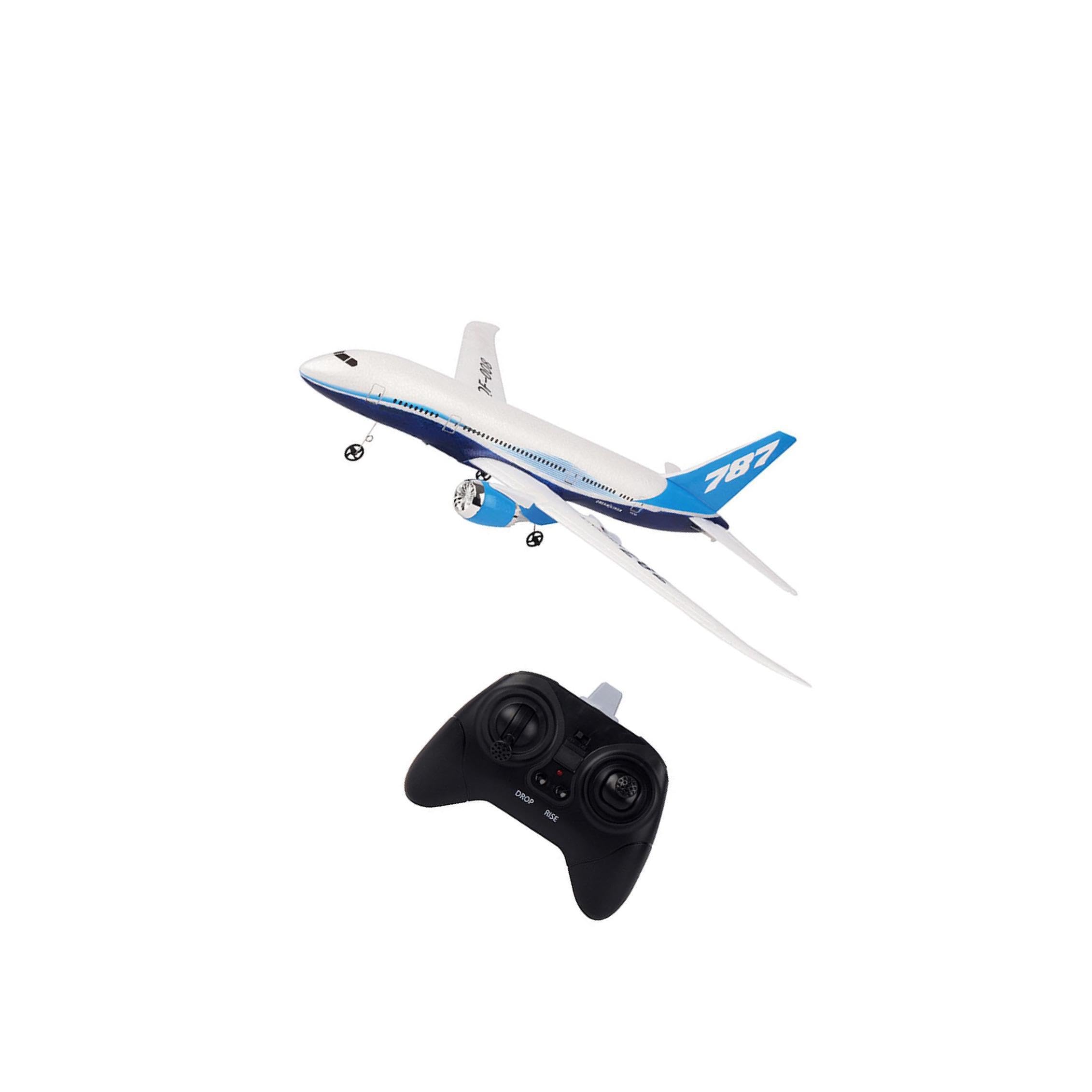Mini Schaumstoff Gleiter mit festen Tragflächen, ferngesteuertes Spielzeugflugzeug mit USB Anschluss und Nachtlicht, Kinder und Freunde,