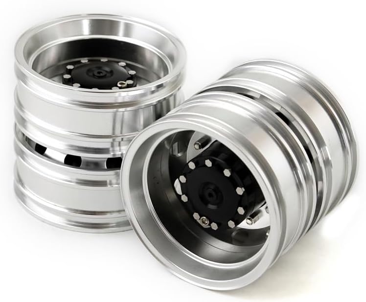 LESU wheelfun Rear Metal Wheel Hub W-2046 for 1/14 DIY Model RC Tractor Truck Hex RC Car Parts