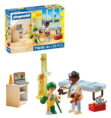 PLAYMOBIL | My Life | Kinderarzt mit Teddybär | nachhaltiges Spielzeug für Kinder ab 4 Jahren | 71619