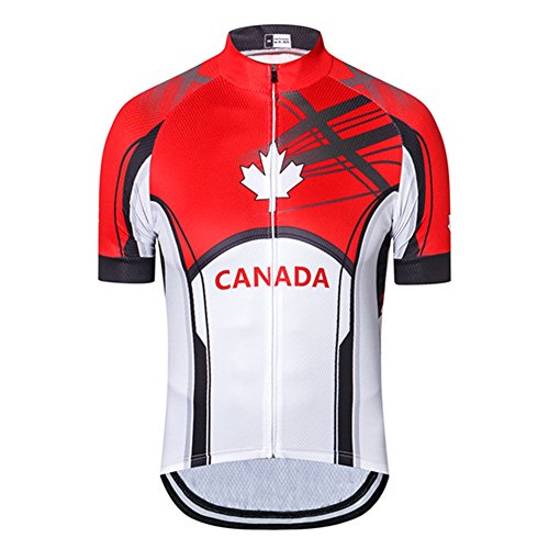 Weimostar Men's USA Cycling Jersey Short Sleeve Biking Shirts Breathable with Pockets