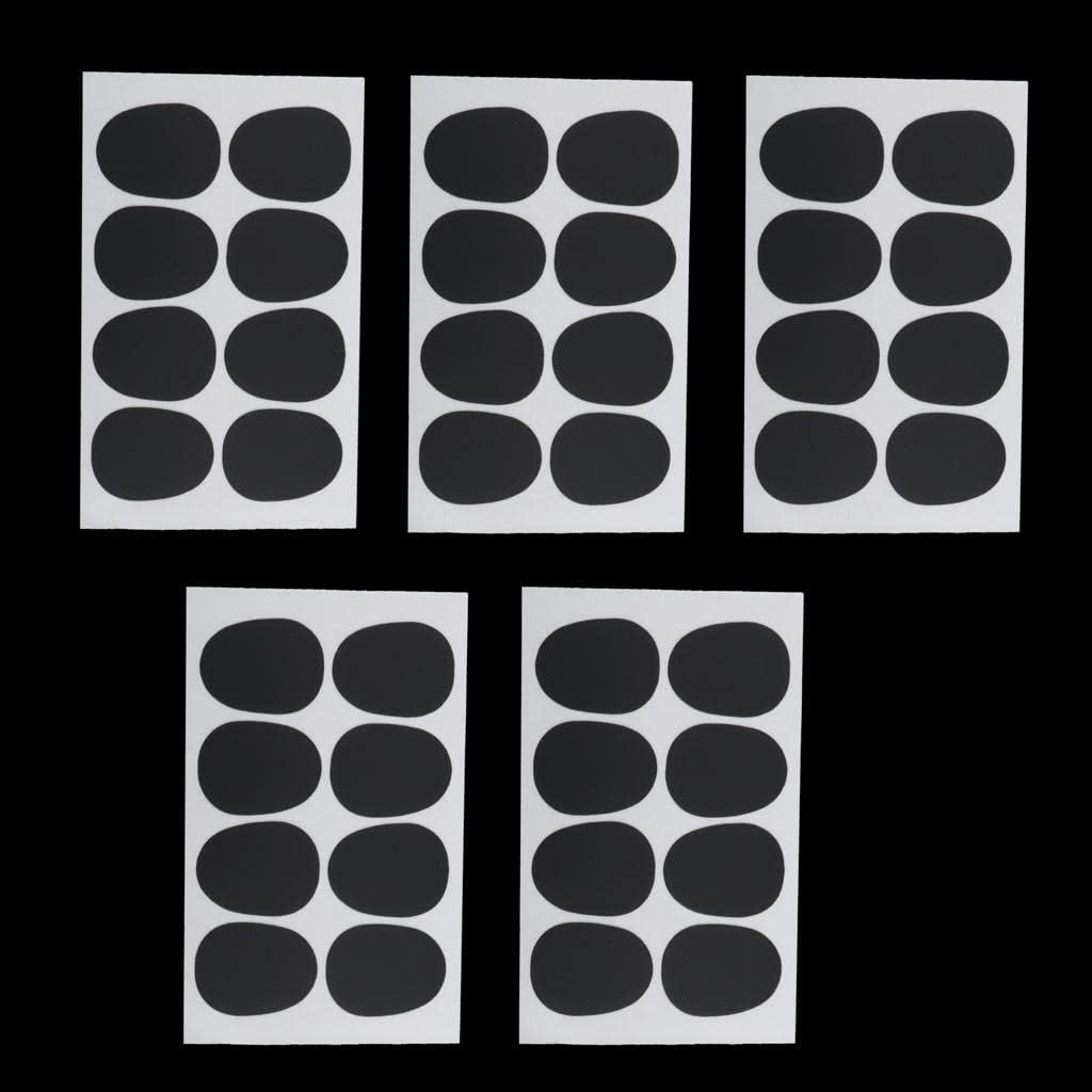 40 Pieces Alto/Tenor Saxophone Mouthpiece Patch Pad Rubber Cushions Sax Part