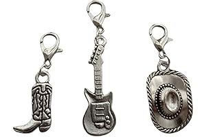 Cowboy Boot Zipper Charms for Cowboy Hats or Bags