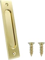 Vista 7 de Tirador de 7 pulgadas, tiradores rectangulares empotrados para puerta de granero, manijas de puerta corrediza para puerta de bolsillo, puertas