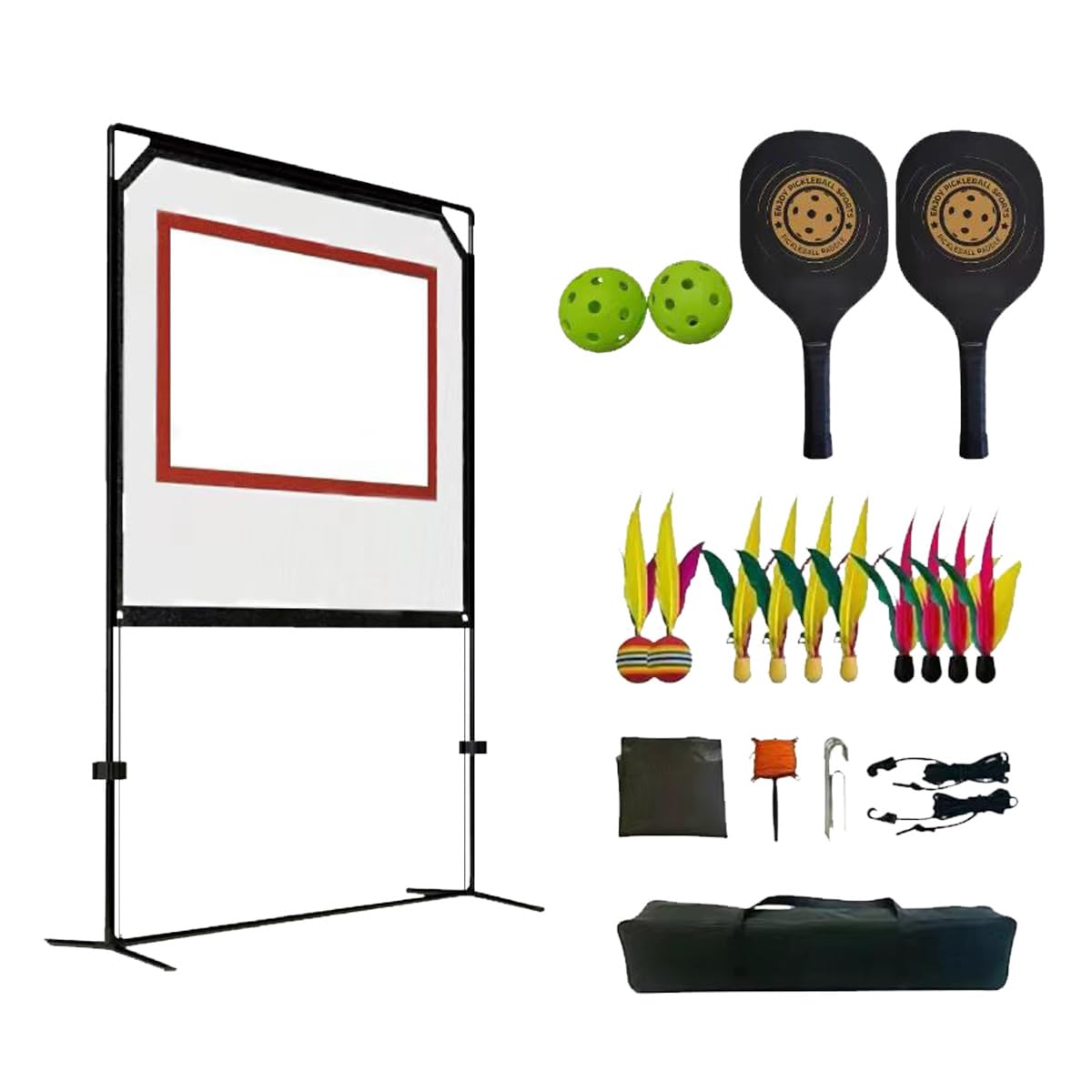 Juego de red de bádminton con bolsa de almacenamiento y volantes, red de bádminton, red de voleibol, red de waterpolo, red para exteriores, piscina, jardín, patio trasero, playa, parque, tamaño