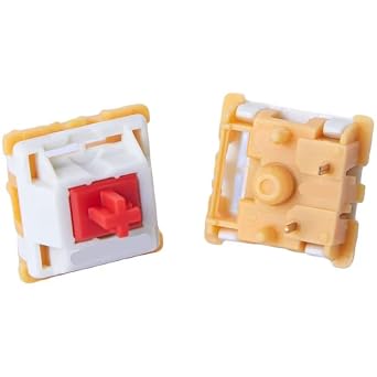 10pc Tactile Switches, Mini i Switch 50g 5Pin Pre Lubed Smooth, Office Gaming Mechnical Keyboard