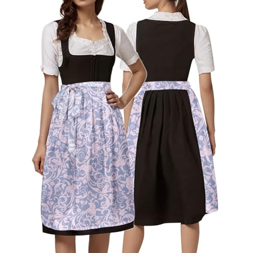 Delantal tirolesa para mujer con enaguas traje bávaro tradicional para Oktoberfest