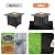 BAKEWAY Under Grill Mats for Outdoor Blackstone Griddle - 36 X 48 inch Easy to Clean Reusable Grill Mat for Deck and Patio, Indoor Fireplace Mat Fire Pit Mat, Fireproof & Waterproof & Oil Proof