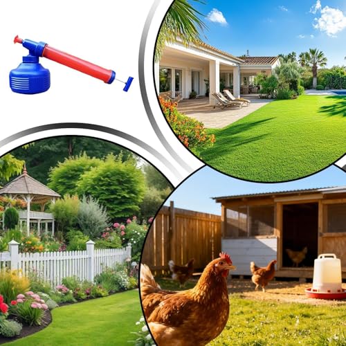 Pulverizador manual portátil con dos unidades para riego exacto en suelo y plantas 6