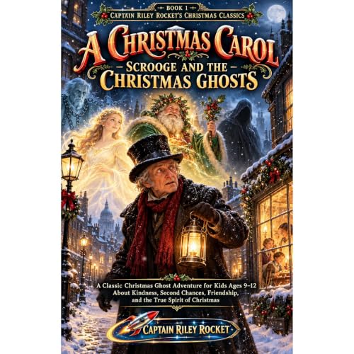 A Christmas Carol - Scrooge and the Christmas Ghosts Audiolibro Por Captain Riley Rocket arte de portada