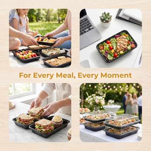Bandejas reutilizables para buffet que evitan la comida seca en fiestas y eventos 7
