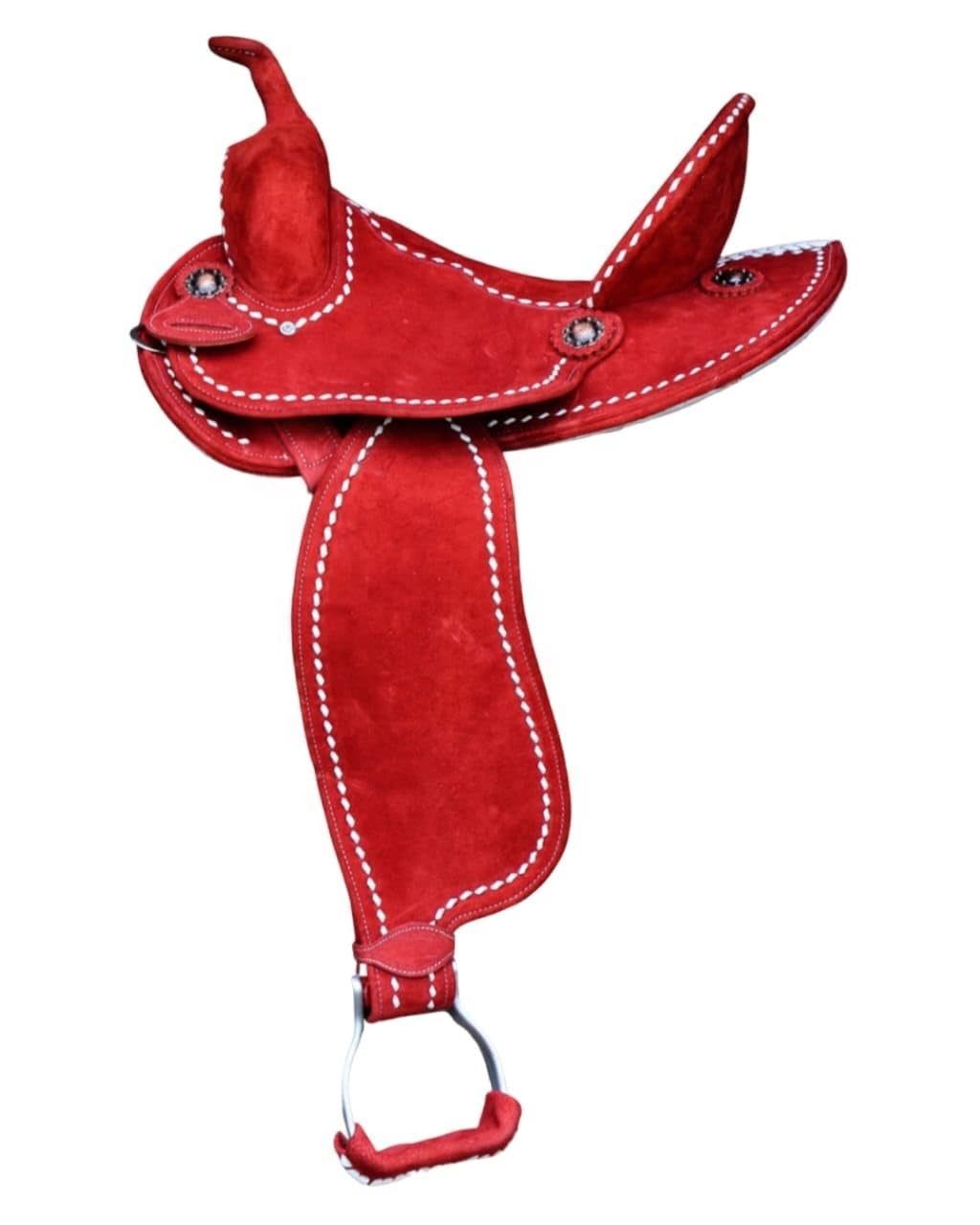 HUMAYL Western Barrel Racing Horse Saddle Premium Leather with Leather Suede Tooled Carved Racer Riding Trail Equestrian Best Riding for Rider Tack Horse Saddle Size: 10-18 inches Seat, SD03 (12)