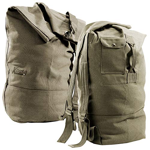 Xcase Rucksäcke: 2er-Set Canvas-Seesäcke 50...