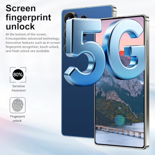 Image of S26 Ultra 5G Unlocked Smartphone,16GB+512GB Cell Phone for Android 15, 6.99 inch Unlocked Cell Phone, 7000mAh, 68MP+108MP Dual Camera /Dual SIM /Fingerprint Lock /Face (Deep Blue)