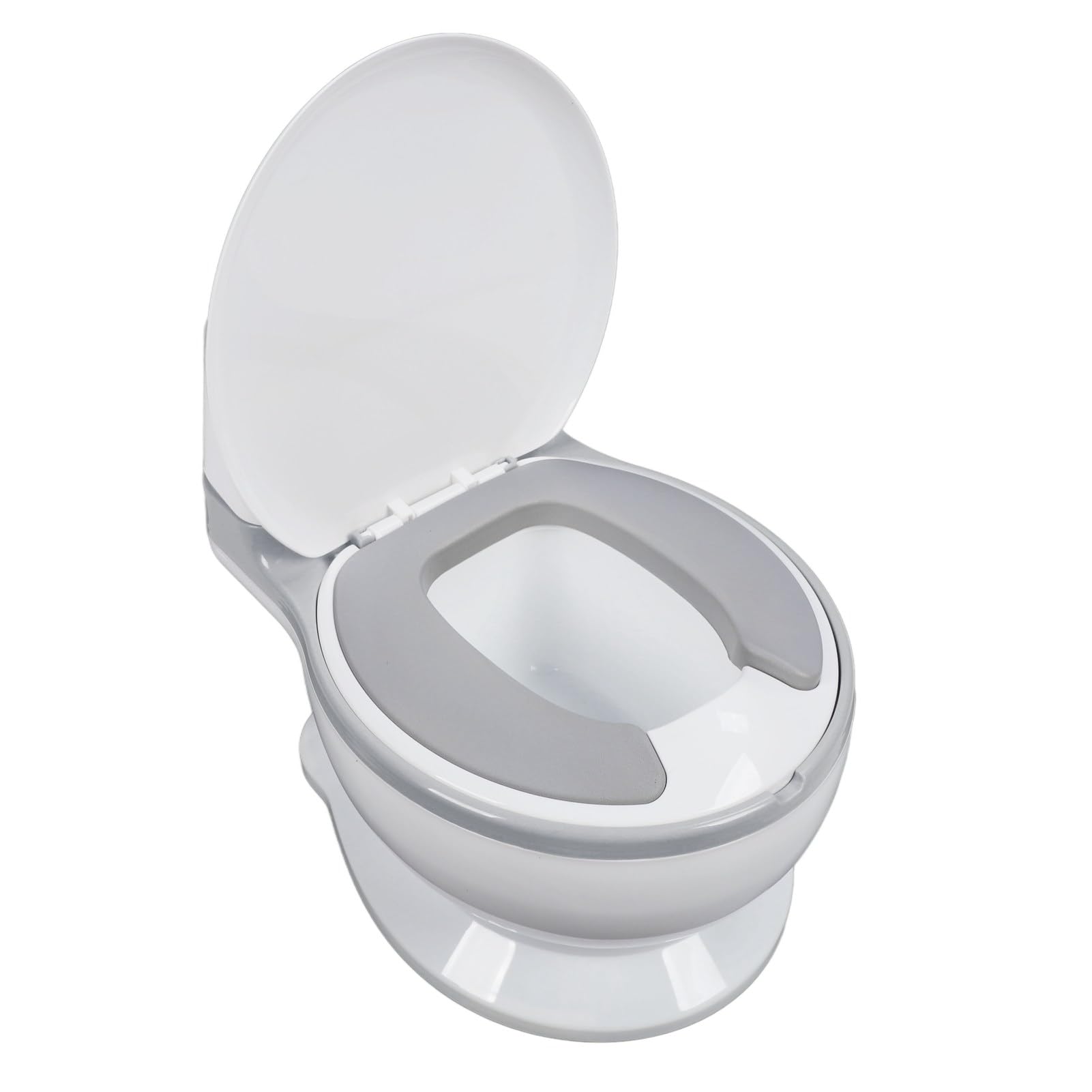 Dilwe Sedile per Vasino per Bambini, Comodo Vaso Leggero Rimovibile per un Uso Sicuro della Toilette a Misura di Bambino, in Plastica (GREY)