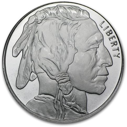 Buffalo Design - 1 oz .999+ Fine Silver Round (Rendition of James Earl Fraser's classic design)