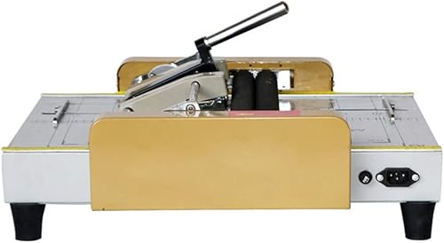 Vista 3 de Máquina plegable de papel, 11.7 "x 16.5" A3 folletos que hace la máquina de encuadernación de libros y plegado equipo de grapado para fábricas