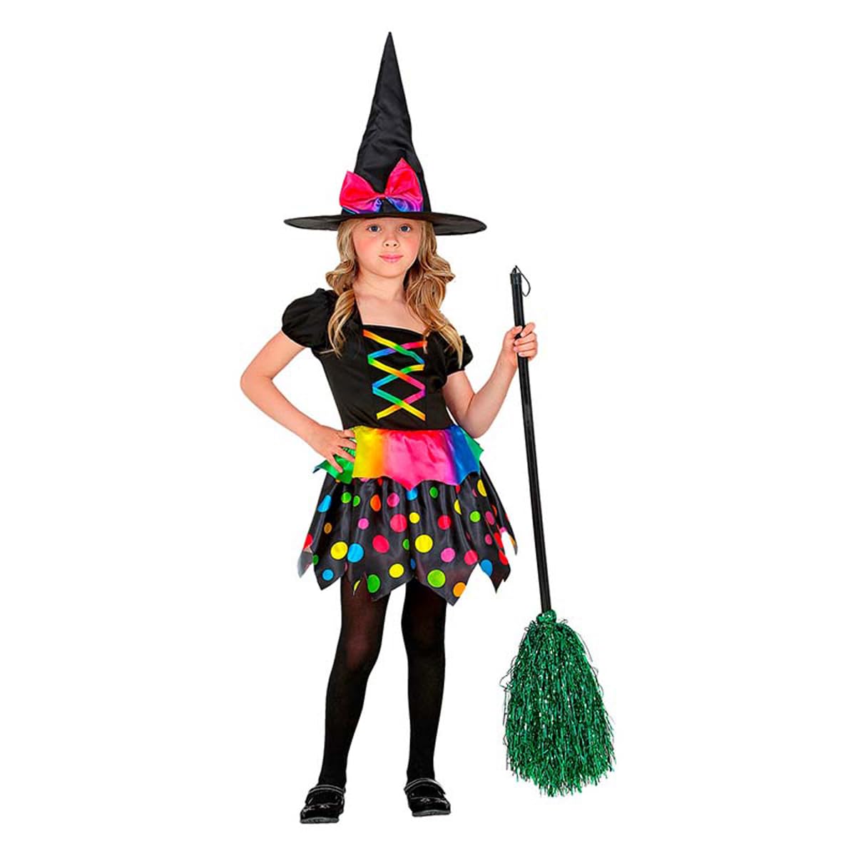 WIDMANN WITCH (dress, hat) - (116 cm/4-5 Years)