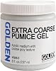 Extra Coarse Pumice Gel by GOLDEN, 8 fl. oz. Jar, Professional Acrylic Gel Medium, Opaque