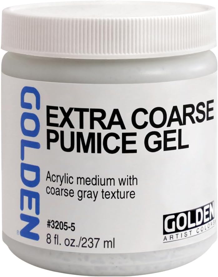 Golden Acryl Med 8 Oz X-Coarse Pumice Gel