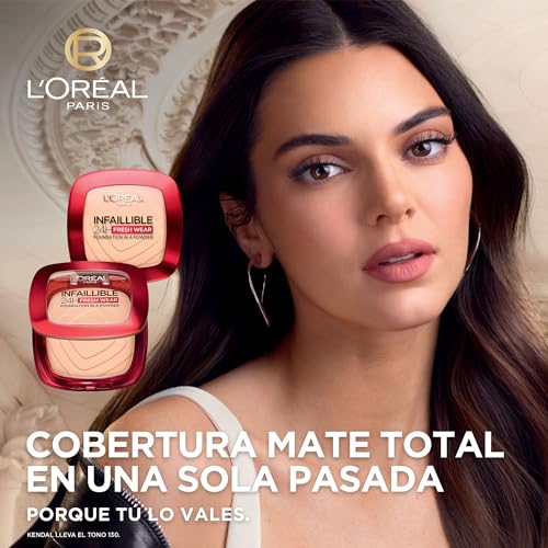 Image of L'Oreal Paris Infallible 24H Powder Foundation, 120 Vanilla (Pack of 2)