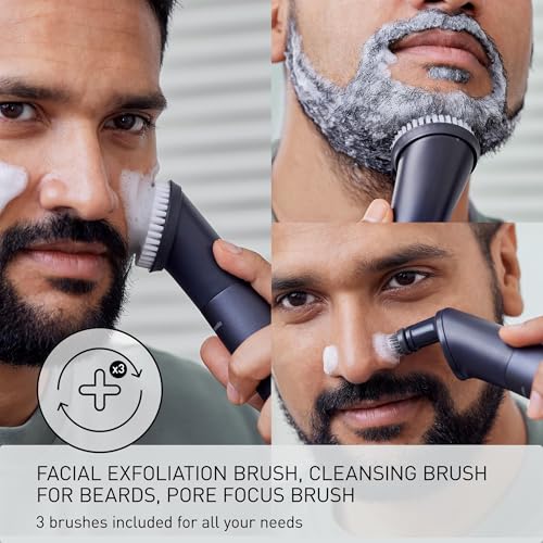Panasonic MultiShape Facial Brush Head Attachment Kit, Includes 3 Brushes for Facial Exfoliation, Beard Cleansing, and Pore Cleansing, Add to MultiShape Grooming System - ER-CFB1-A - image 3