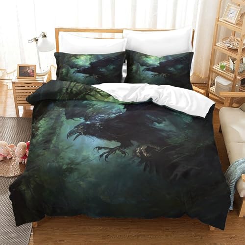 Linge de lit king size d'exception, housse de couette microfibre douce et zippée