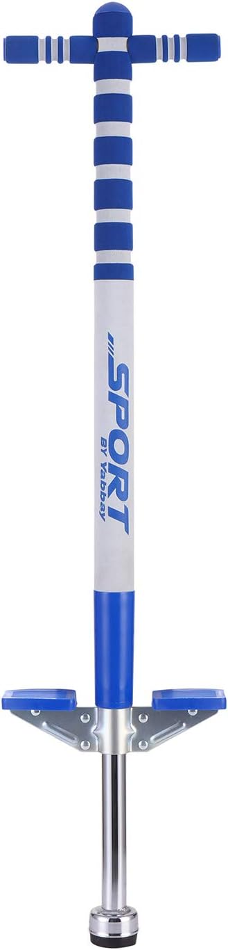 yabbay Pogo Stick with Non-slip Foot Pads,Easy Grip Foam Handles and Heavy-Duty Metal Construction for Ages 5 to 9