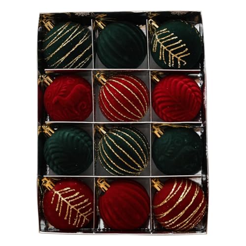 Boules de Noël en velours YRYRYW pour créer des souvenirs de fêtes chaleureux