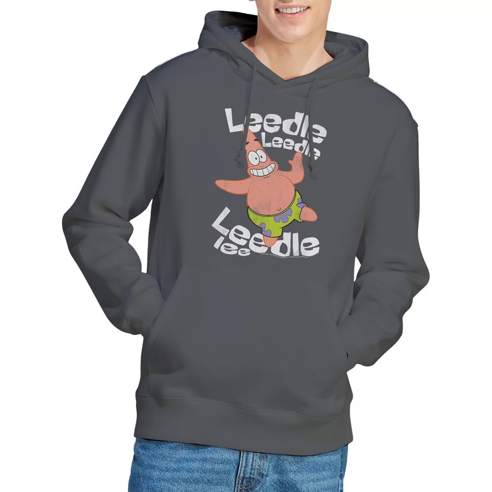 Spongebob Singing Patrick Hoodie, Charcoal, Large