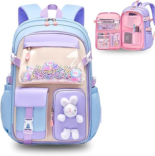 Cots and Cuddles Cute Kawaii Bunny Soft Toy Large Capacity Backpa...