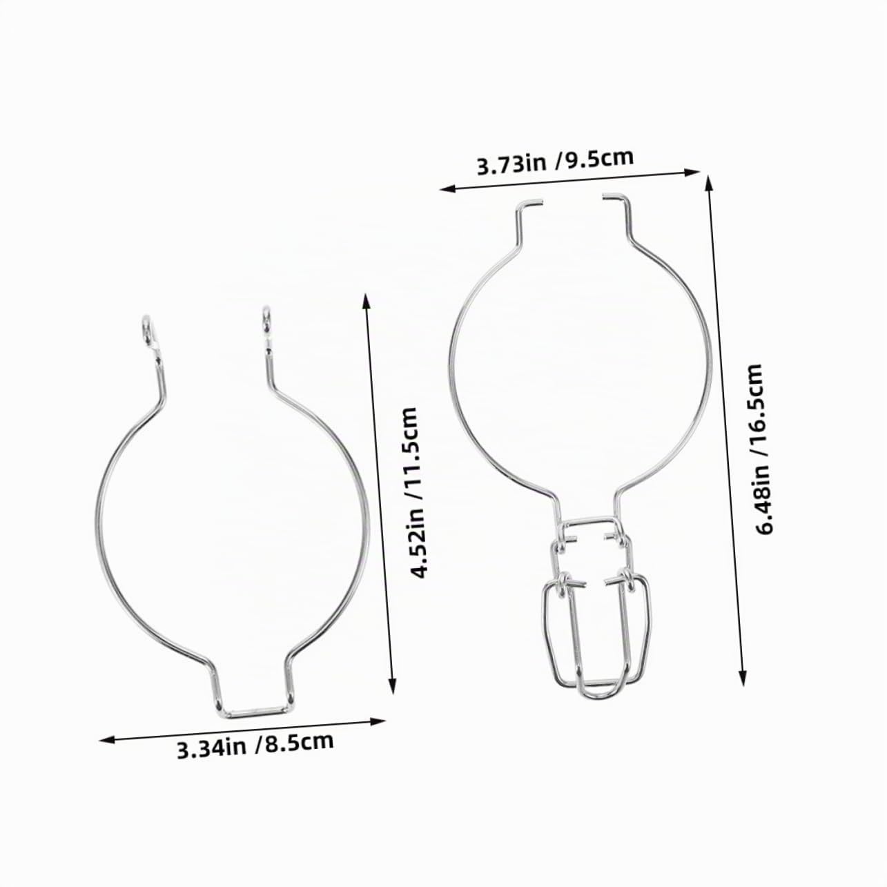 Abrazaderas de Alambre para Tarros de Vidrio de Acero Inoxidable 12piezas | Plata, Diseño de Resorte Único, para Tapa de Tarro y Cierre Hermético sin Fugas