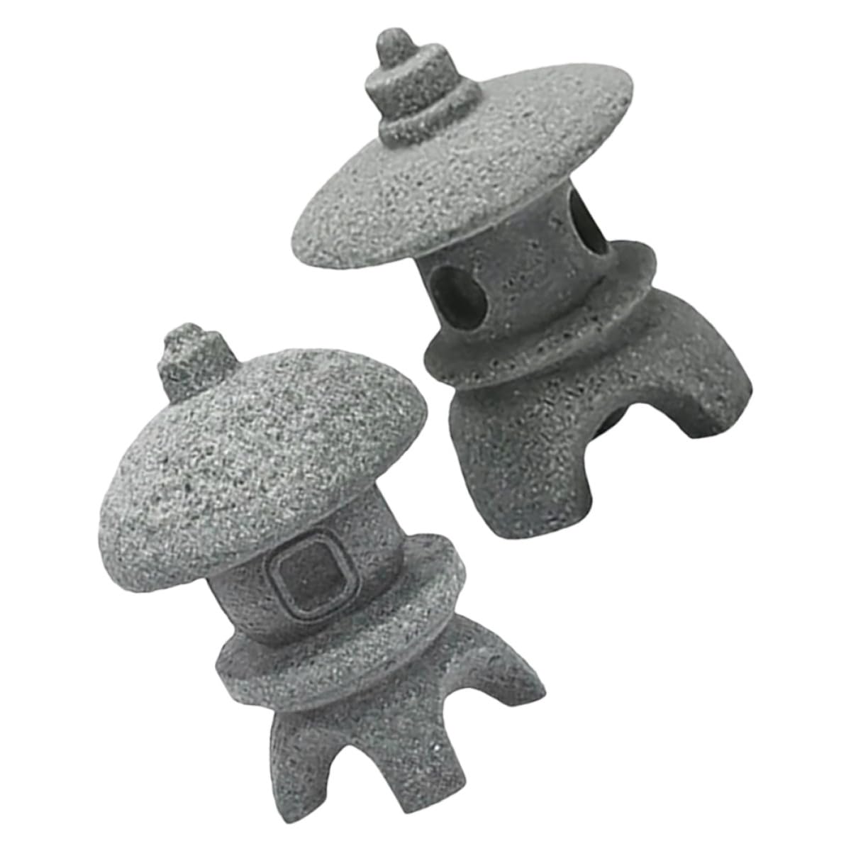 Sandstone Stone Lanterns, Set of 2