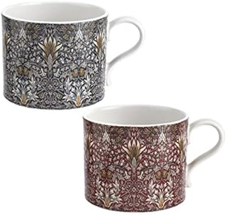 Spode MCOC8726-XG William Morris Snakes Head Mugs, Set of 2, Ceramic