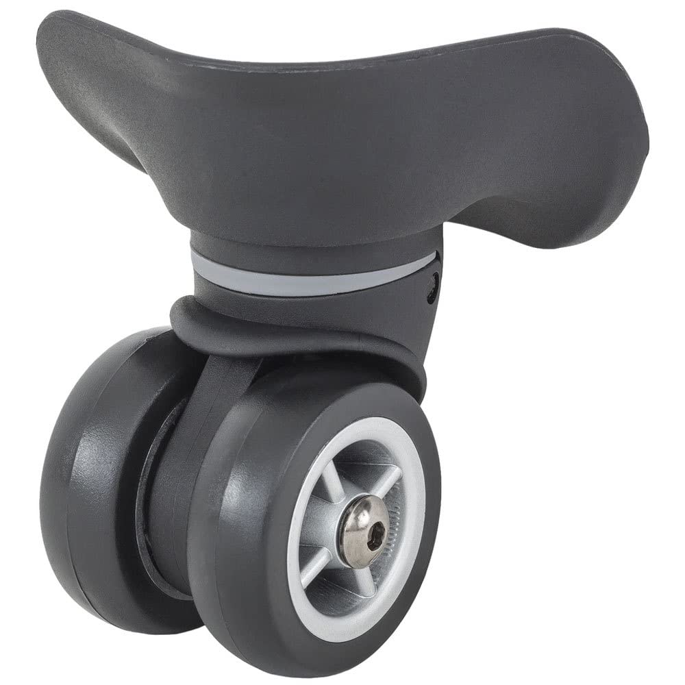 VAUDE Unisex_Adult Trolley wheel (Melbourne 65/90) VL/HR Part, Black, standard size