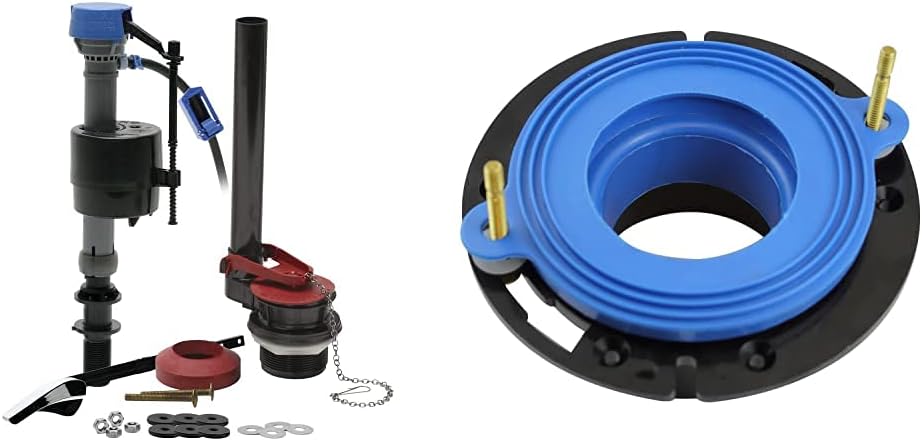 Fluidmaster PerforMAX Universal High Performance Toilet Repair Kit + Better Than Wax Toilet Seal