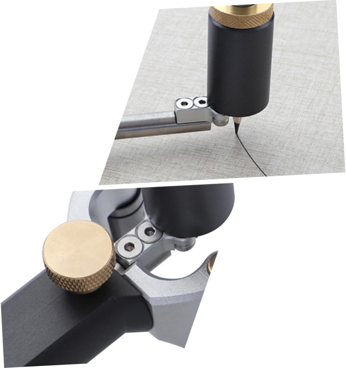 Two-In-One Adjustable Curved and Parallel Line Scriber, 0-120Mm Portable Handheld Woodworking Marking Tool for DIY and Outdoor Use, Multifunctional Metal Home Gadget Random Color