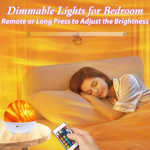 Image of Northern Lights Projector,16 Colors Rechargeable Ocean Waves Night Light,Remote Shower Lamp for Meditation Relaxation,Cute Home Decor Aesthetic,Teen Girls Boys Gifts,Christmas Birthday,Cool Stuff